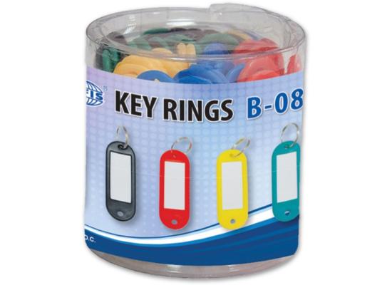 Key Rings with Name Plate Pack of 50